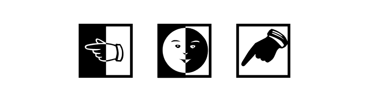 BlackWhiteSigns  Free Fonts Download