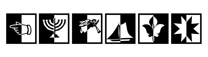 BlackWhiteSigns  Free Fonts Download