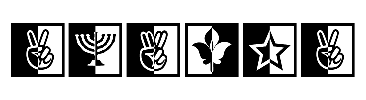 BlackWhiteSigns  Free Fonts Download