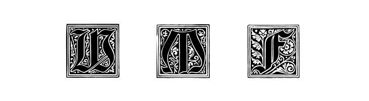 Gebetsbuch Initialen  Free Fonts Download