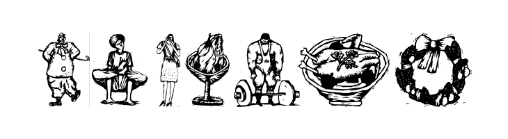 WoodcutsFive  Free Fonts Download