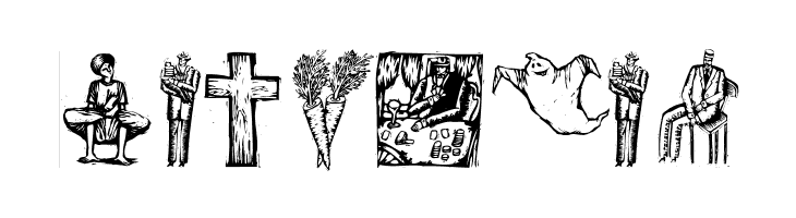 WoodcutsFive  Free Fonts Download