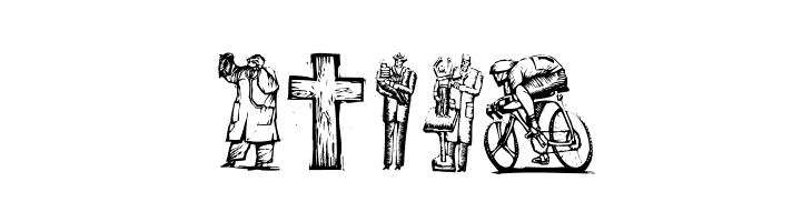 WoodcutsFive  Free Fonts Download