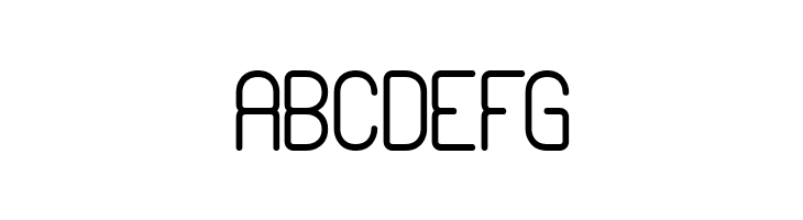 Nanosecond Thin BRK  Free Fonts Download