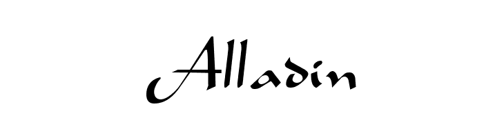 Alladin Aladdin Regular Font