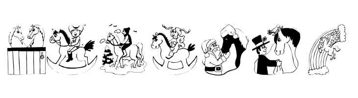Horses  Free Fonts Download