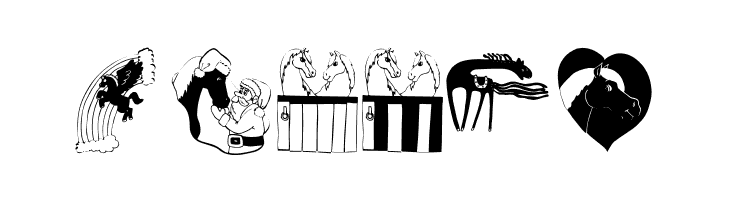 Horses  Free Fonts Download