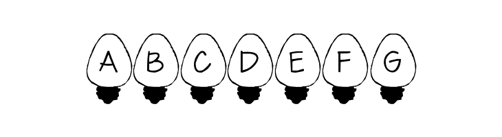 Christmas Lights  Free Fonts Download