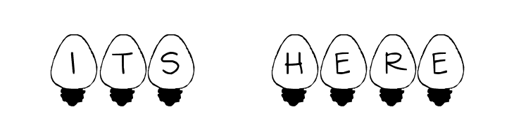 Christmas Lights  Free Fonts Download