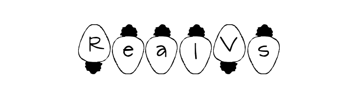 Christmas Lights  Free Fonts Download