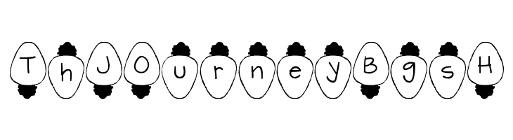 Christmas Lights  Free Fonts Download