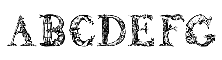 LettersAnimales  Free Fonts Download