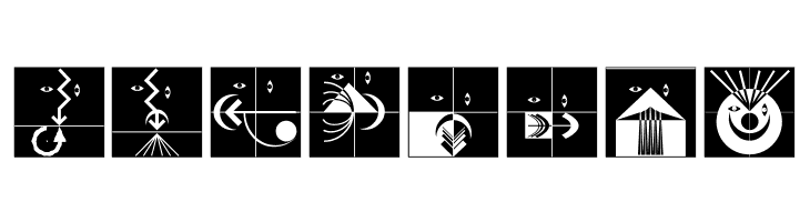 AbstractFacesThree  Free Fonts Download