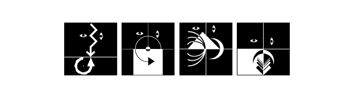 AbstractFacesThree  Free Fonts Download