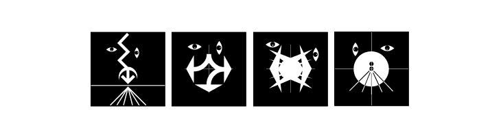 AbstractFacesThree  Free Fonts Download