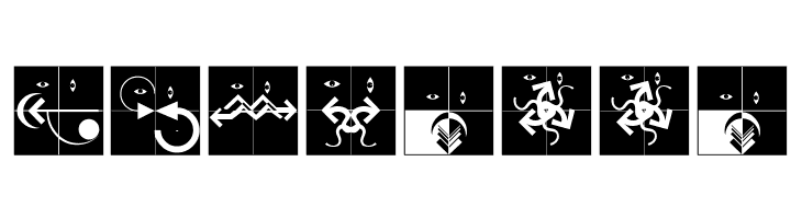AbstractFacesThree  Free Fonts Download