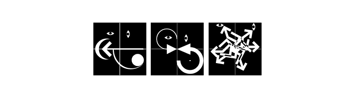 AbstractFacesThree  Free Fonts Download