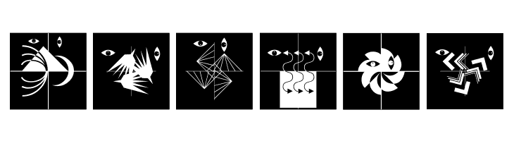 AbstractFacesThree  Free Fonts Download