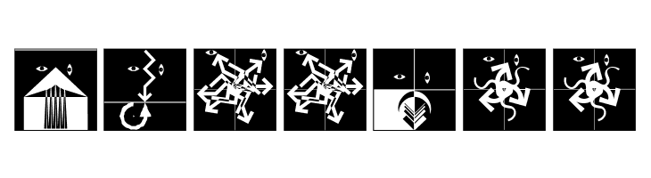 AbstractFacesThree  Free Fonts Download