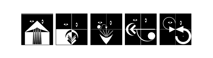 AbstractFacesThree  Free Fonts Download