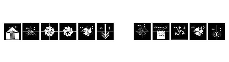 AbstractFacesThree  Free Fonts Download