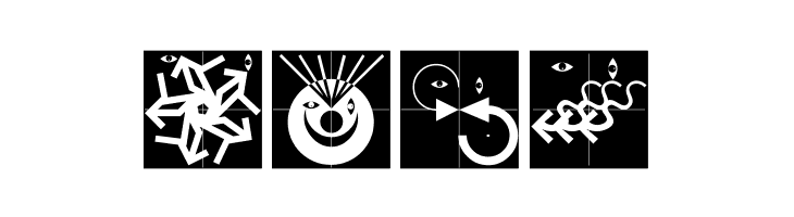 AbstractFacesThree  Free Fonts Download