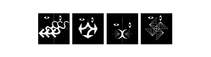 AbstractFacesThree  Free Fonts Download