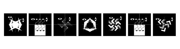 AbstractFacesThree  Free Fonts Download