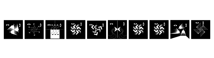 AbstractFacesThree  Free Fonts Download