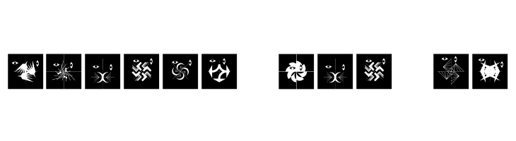 AbstractFacesThree  Free Fonts Download