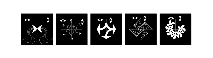 AbstractFacesThree  Free Fonts Download