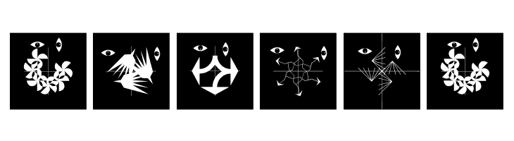 AbstractFacesThree  Free Fonts Download