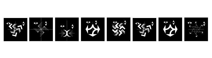 AbstractFacesThree  Free Fonts Download