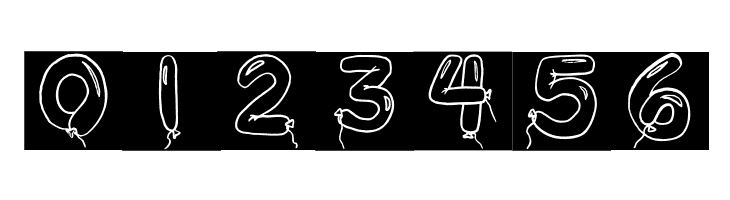 BalloonDigits  Free Fonts Download