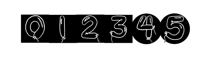 BalloonDigits  Free Fonts Download