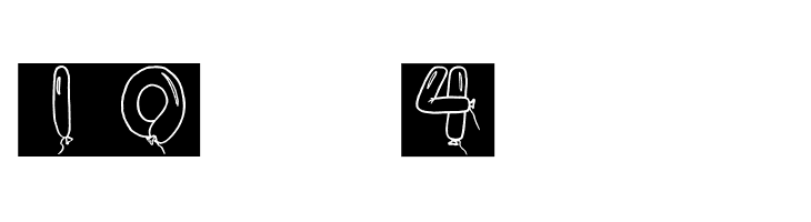 BalloonDigits  Free Fonts Download