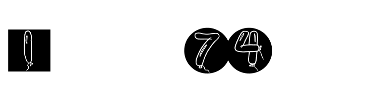 BalloonDigits  Free Fonts Download