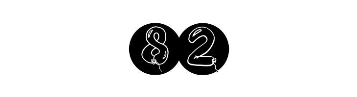BalloonDigits  Free Fonts Download