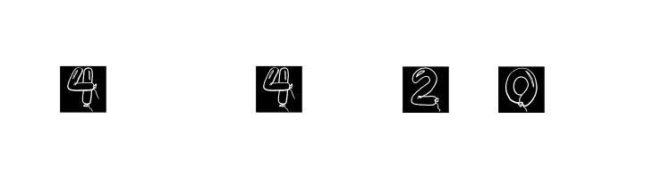 BalloonDigits  Free Fonts Download