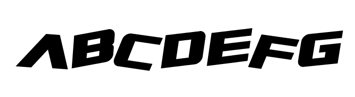 Zero Gravity Extended Bold Italic  Free Fonts Download