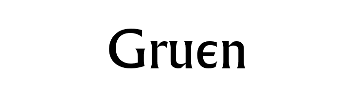 Gruen Village Font