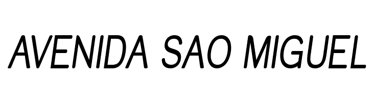 Street Variation - Narrow Italic  Free Fonts Download