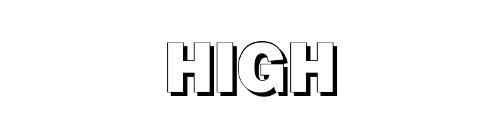 HIGH Goffik-Shadow Font
