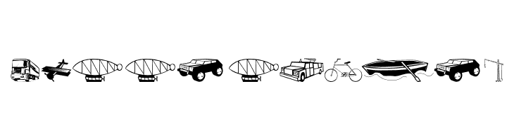 TrafficVehicles  Free Fonts Download
