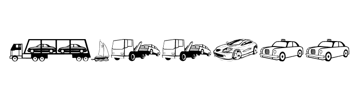 TrafficVehicles  Free Fonts Download