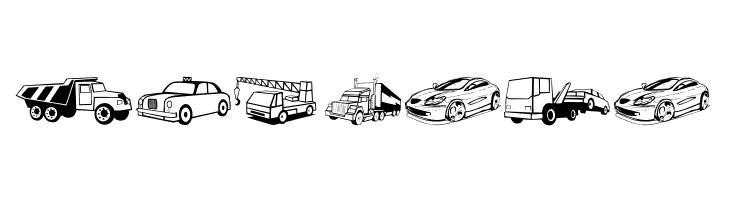 TrafficVehicles  Free Fonts Download