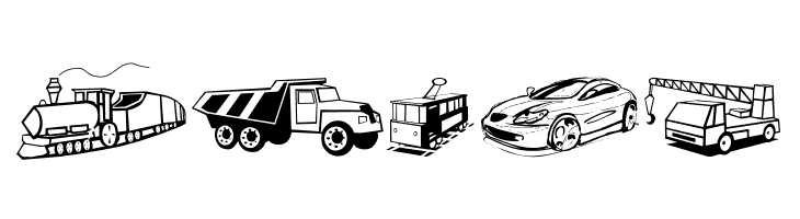 TrafficVehicles  Free Fonts Download