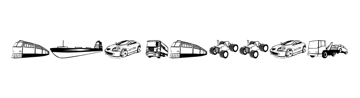 TrafficVehicles  Free Fonts Download