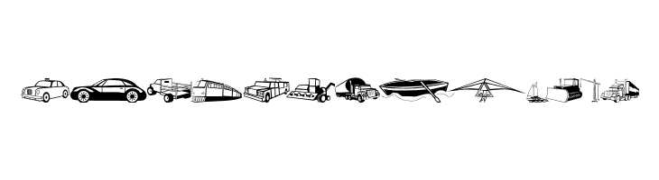 TrafficVehicles  Free Fonts Download