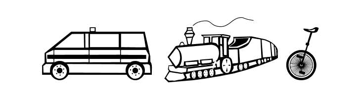 TrafficVehicles  Free Fonts Download